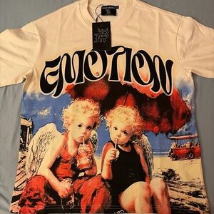 Graphic Tee - White and Red